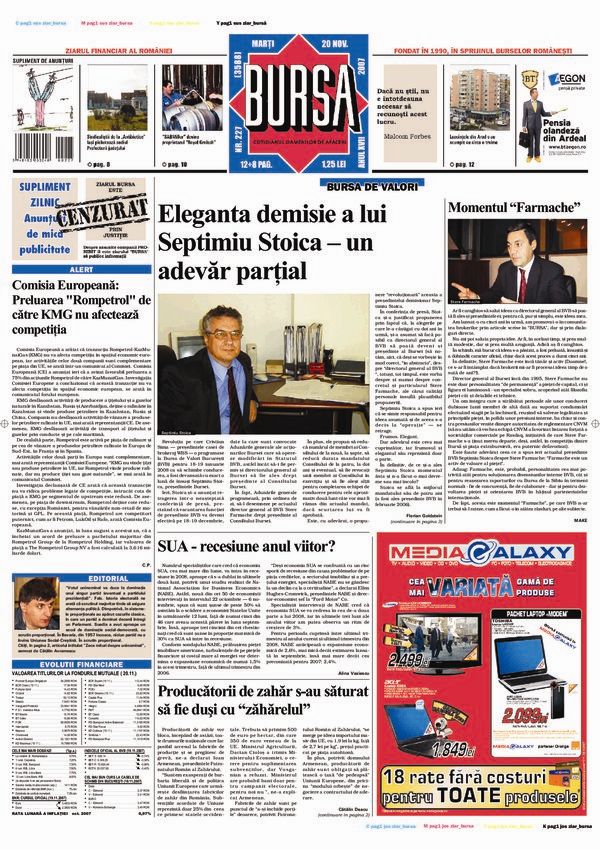 Ediţia din 20.11.2007