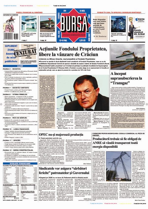 Ediţia din 06.12.2007