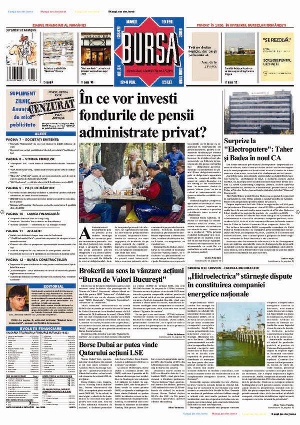 Ediţia din 19.02.2008