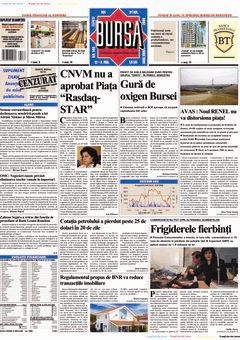 Prima pagină 31.07.2008