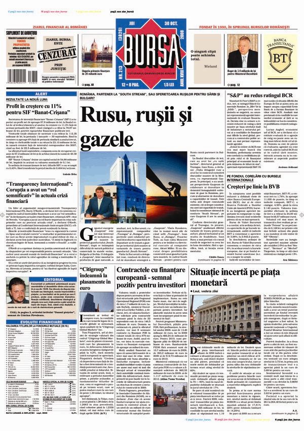 Ediţia din 30.10.2008