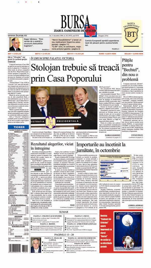 Ediţia din 11.12.2008