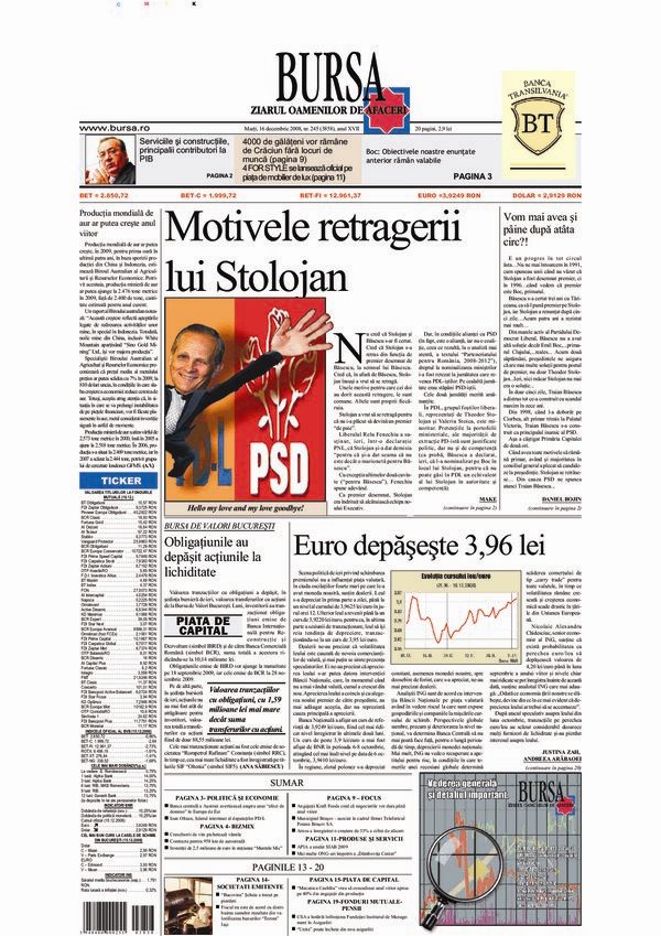 Ediţia din 16.12.2008