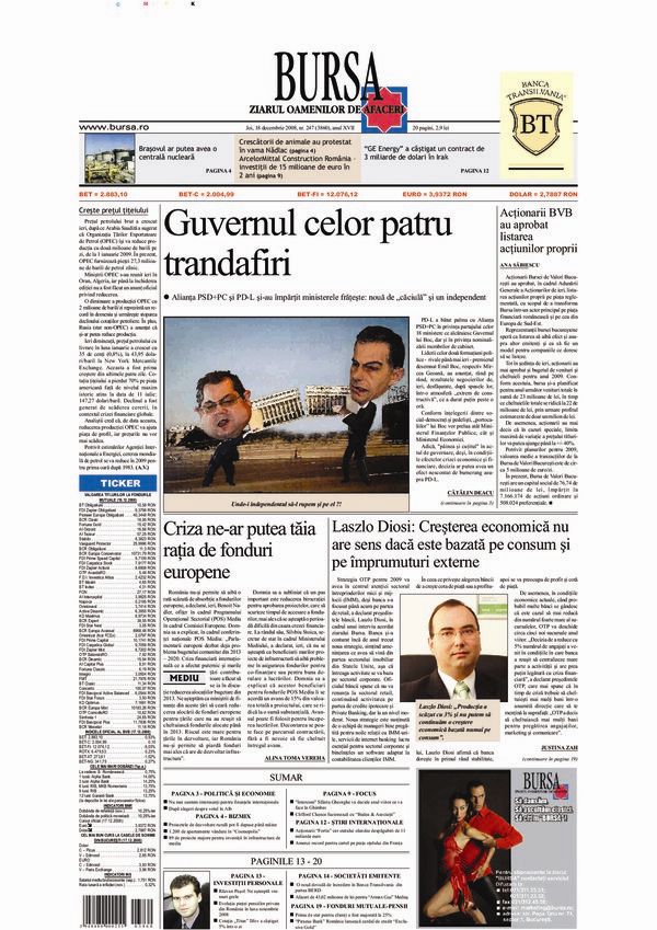 Ediţia din 18.12.2008