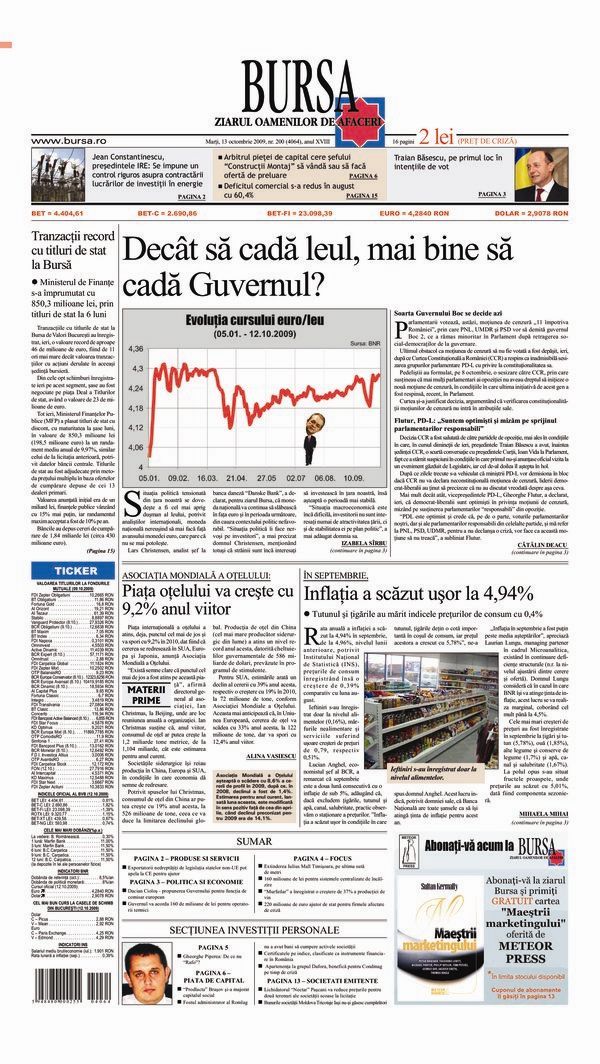 Ediţia din 13.10.2009