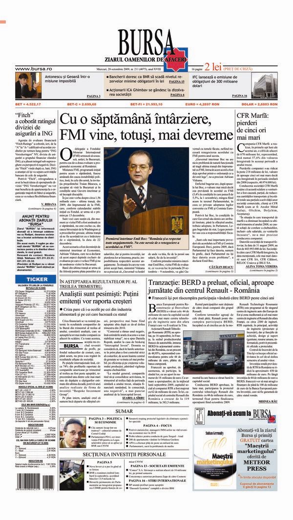 Ediţia din 28.10.2009