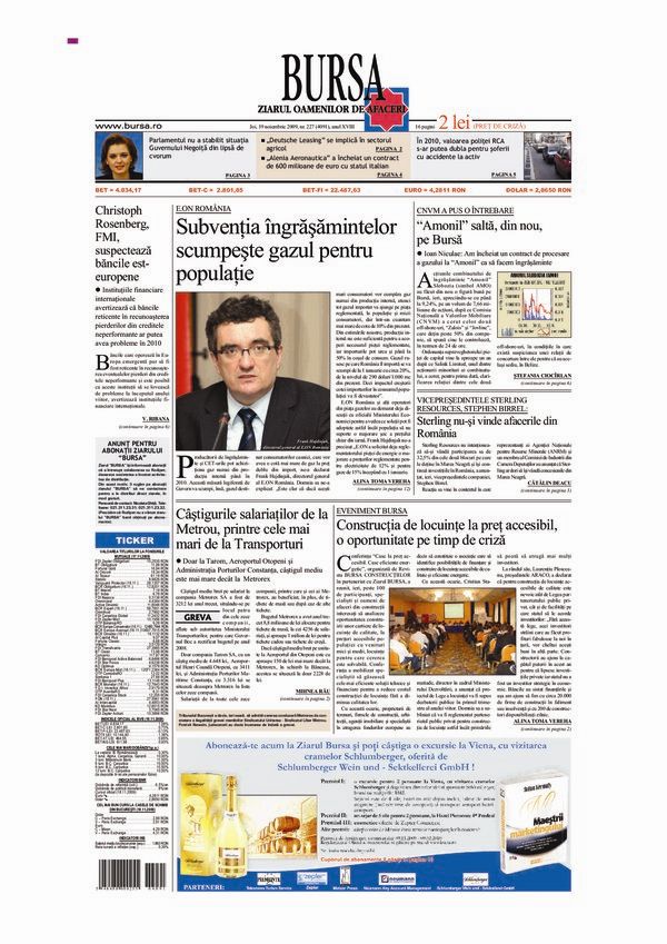 Ediţia din 19.11.2009