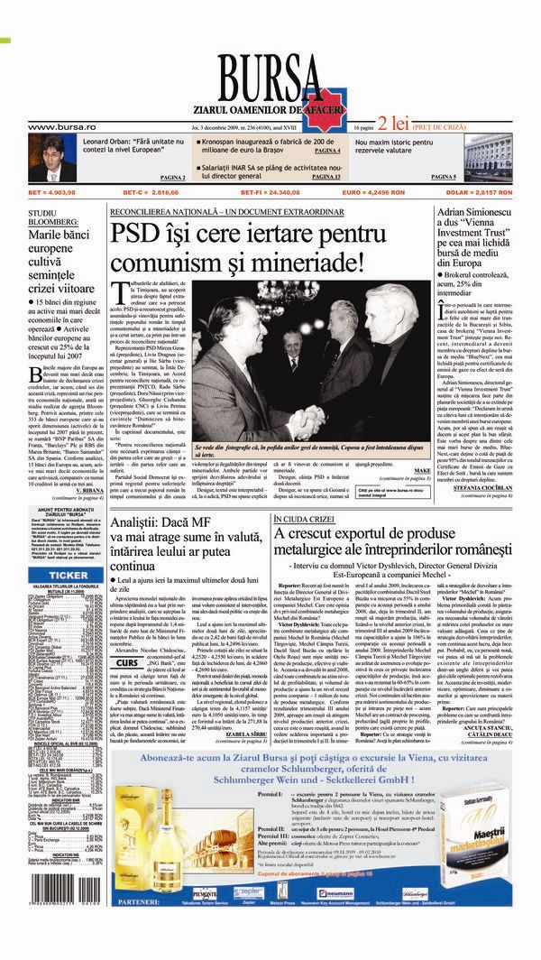 Ediţia din 03.12.2009