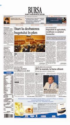 Prima pagină 11.01.2010