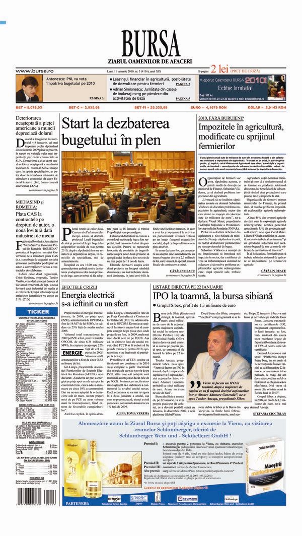 Ediţia din 11.01.2010