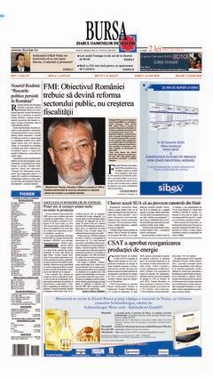 Prima pagină 22.01.2010