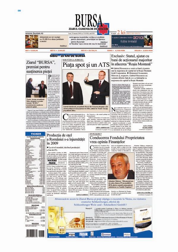 Ediţia din 25.01.2010
