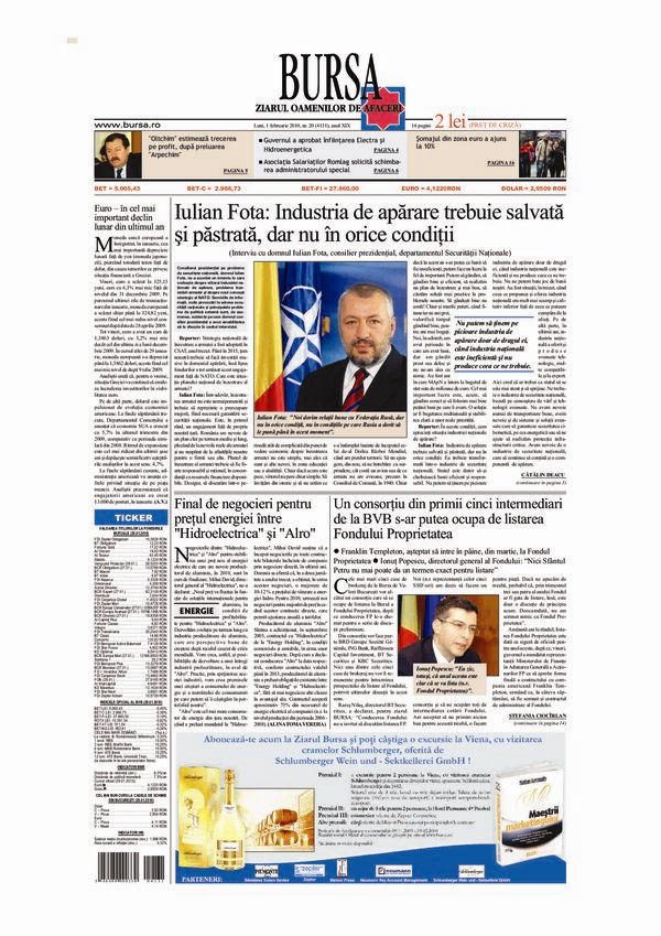 Ediţia din 01.02.2010