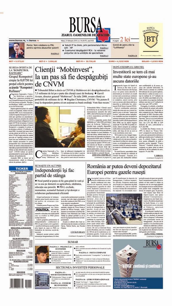 Ediţia din 23.02.2010