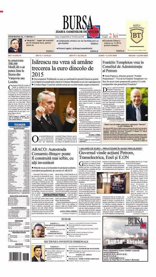 Ediţia din 01.05.2025