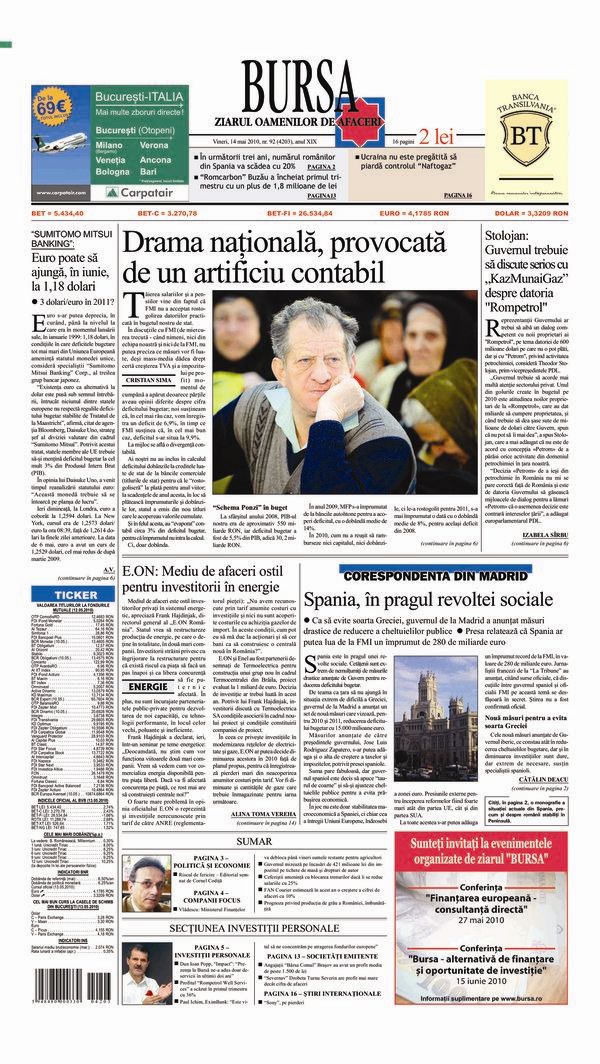 Ediţia din 14.05.2010