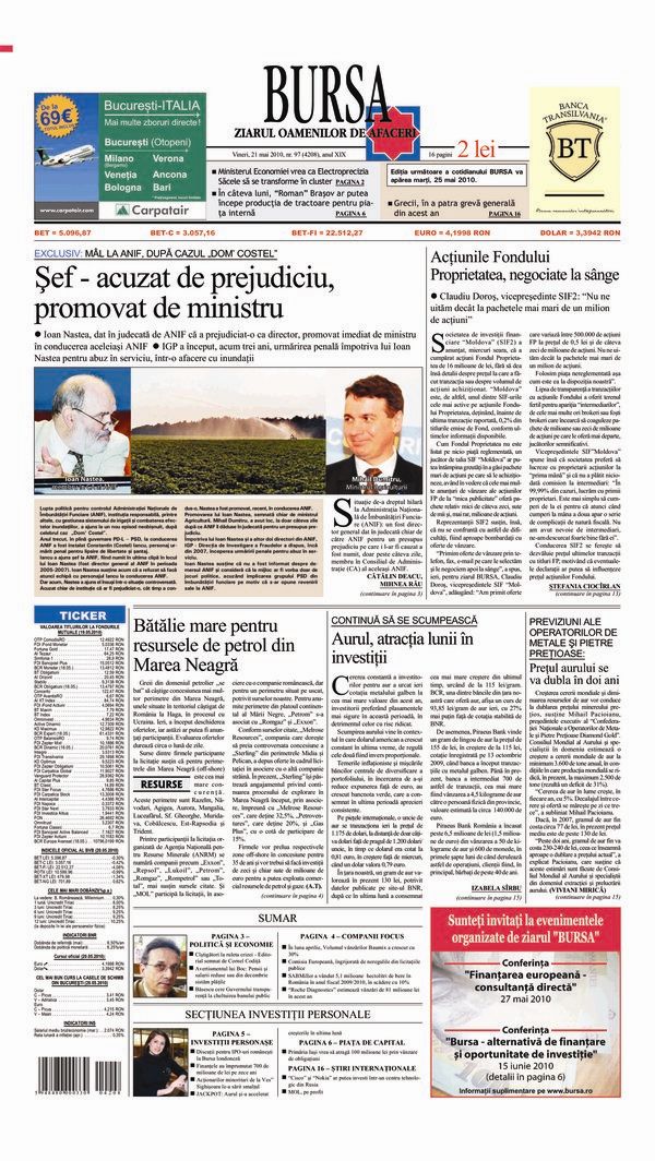 Ediţia din 21.05.2010
