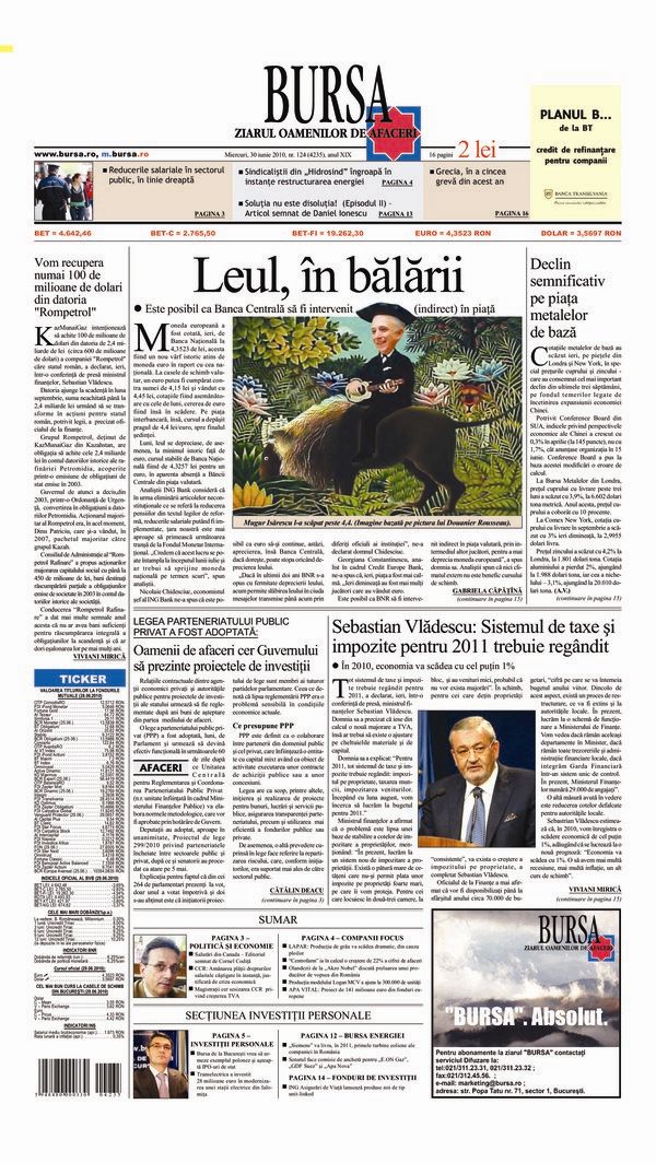 Ediţia din 30.06.2010