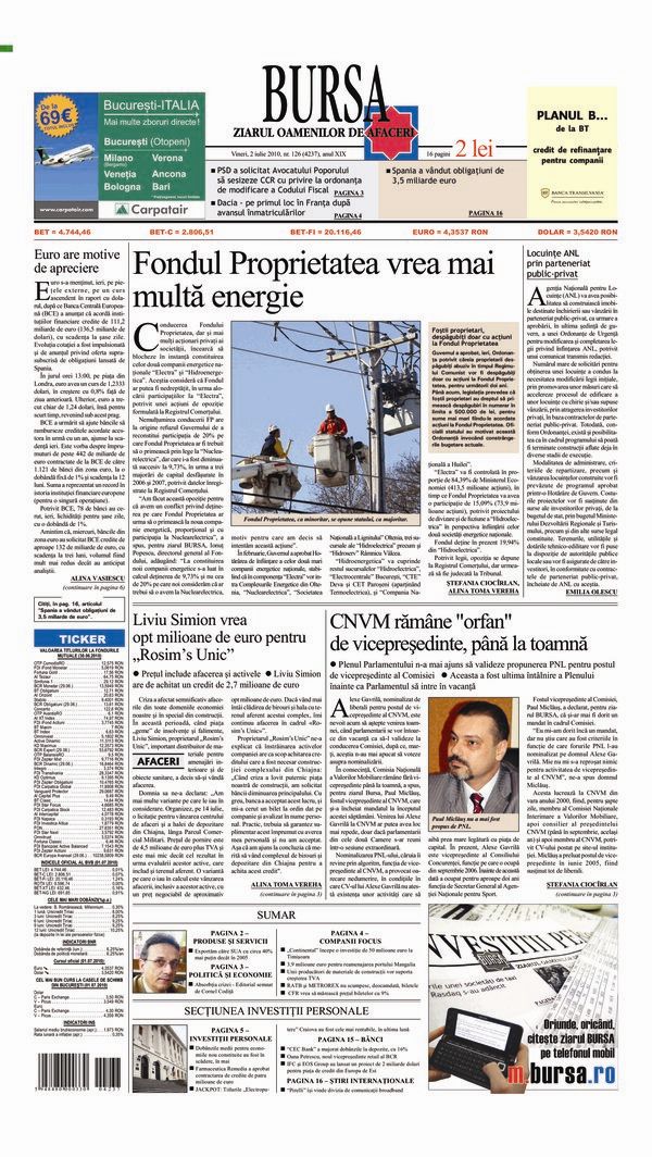 Ediţia din 17.07.2026
