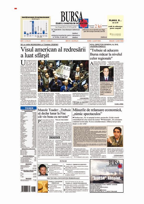 Ediţia din 30.08.2010