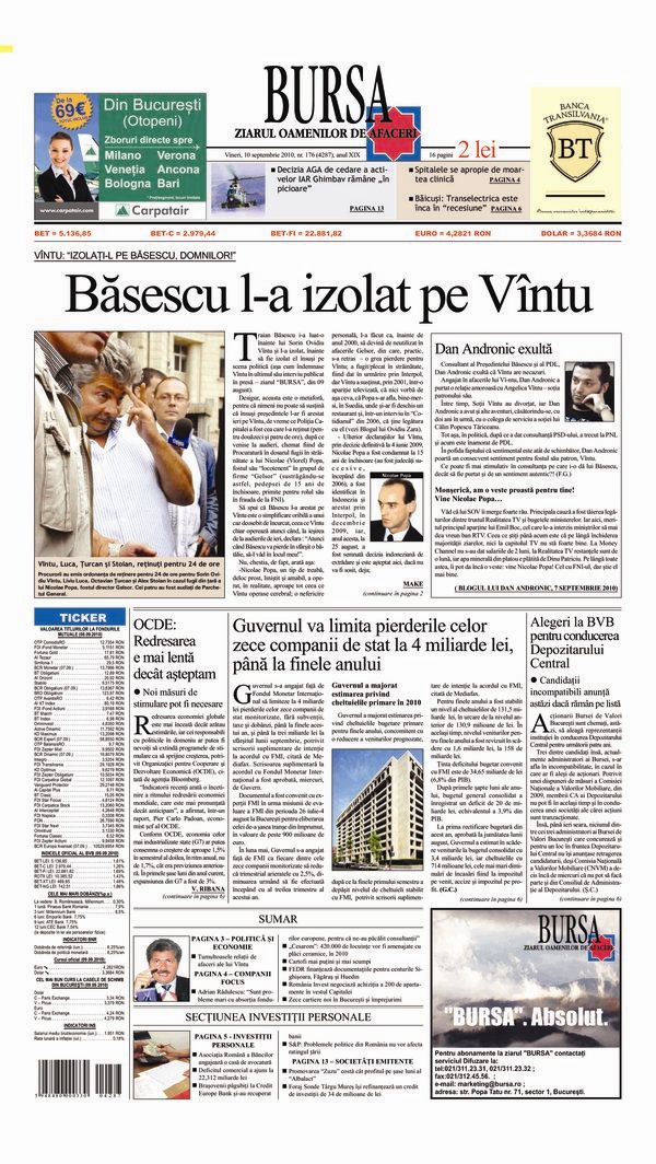 Ediţia din 10.09.2010