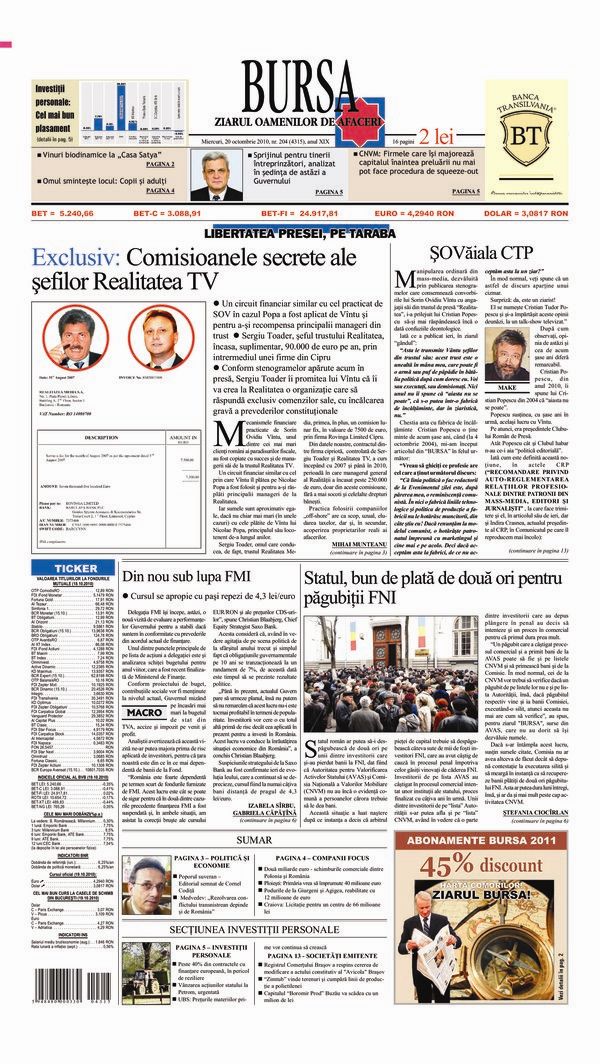 Ediţia din 20.10.2010