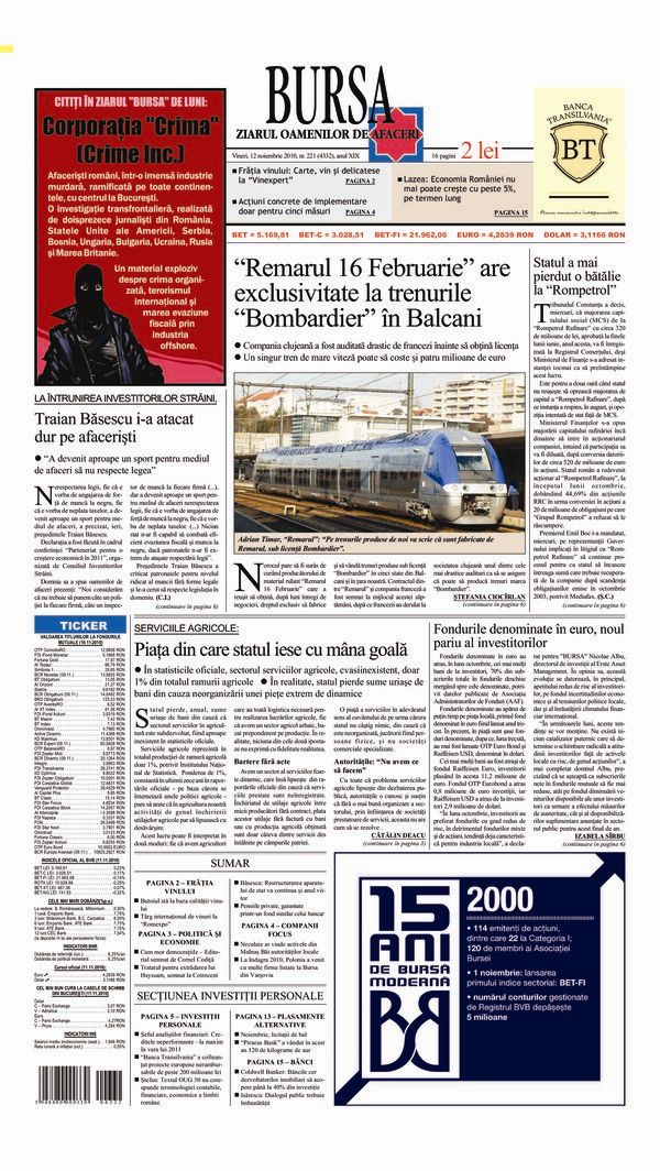 Ediţia din 12.11.2010
