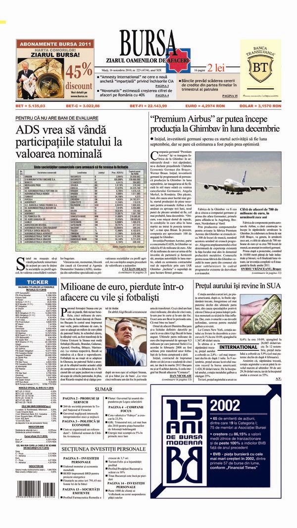 Ediţia din 16.11.2010