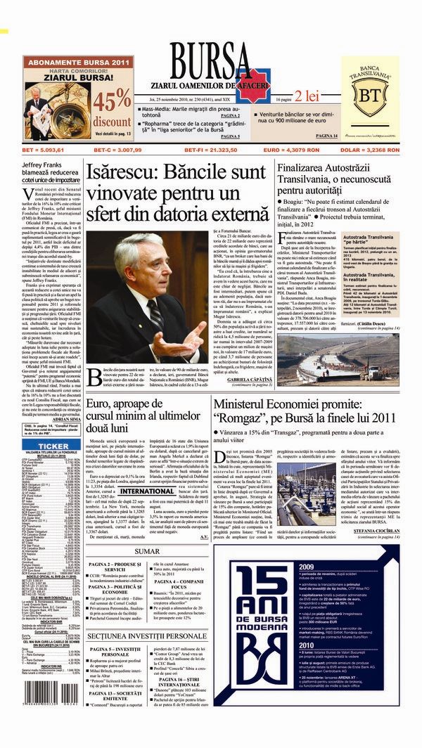 Ediţia din 25.11.2010