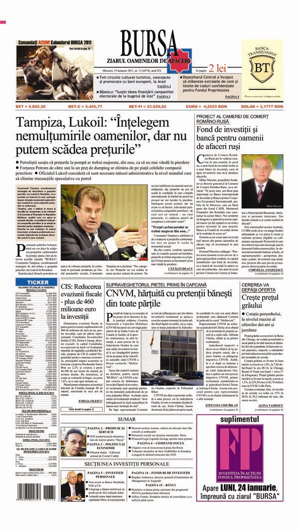 Ediţia din 19.01.2011