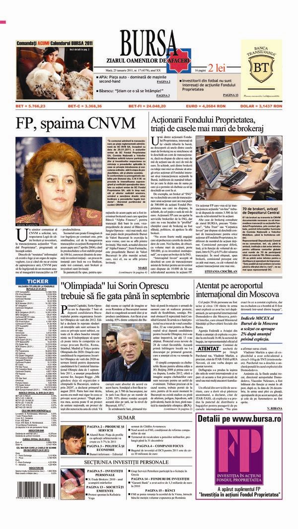 Ediţia din 25.01.2011