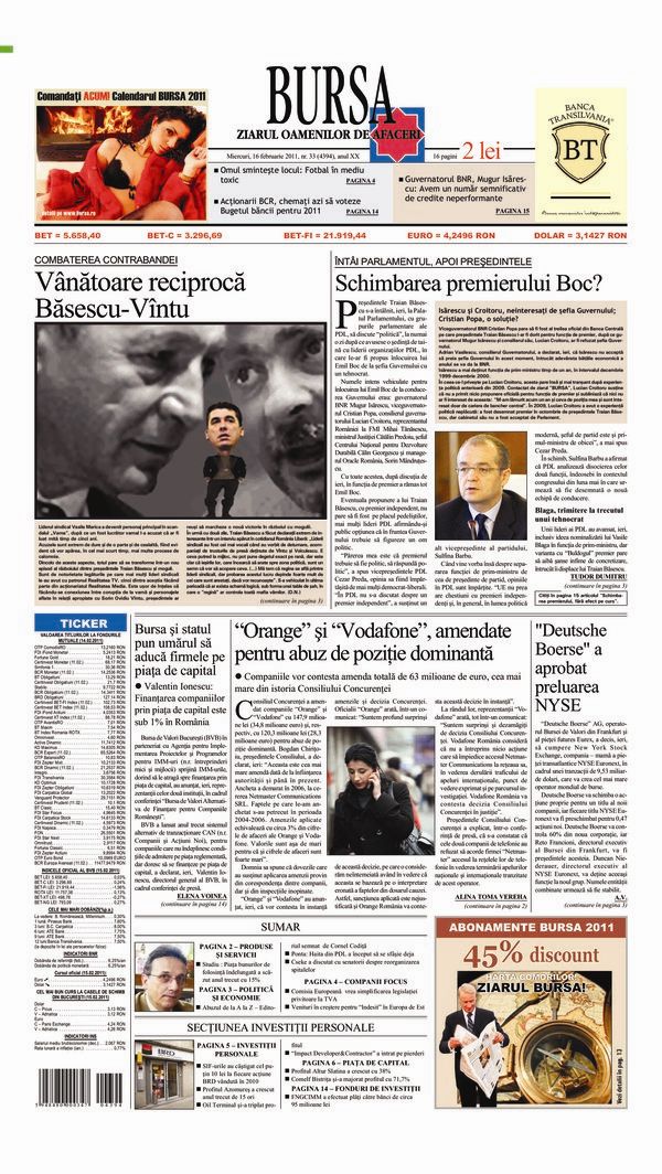 Ediţia din 16.02.2011