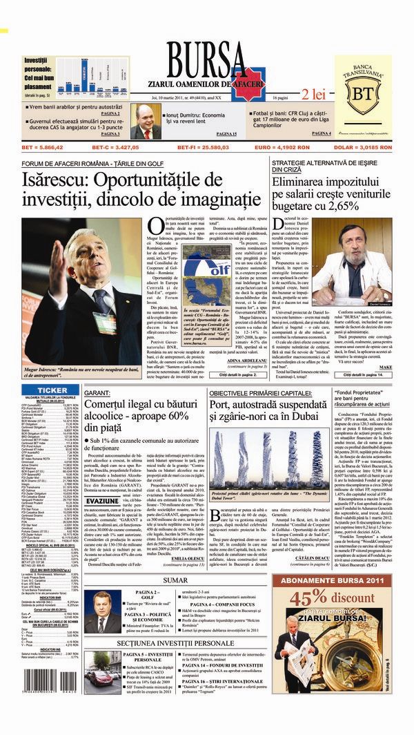 Ediţia din 10.03.2011
