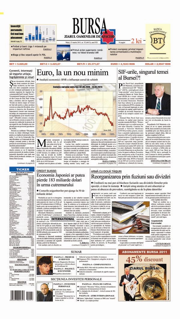 Ediţia din 15.03.2011