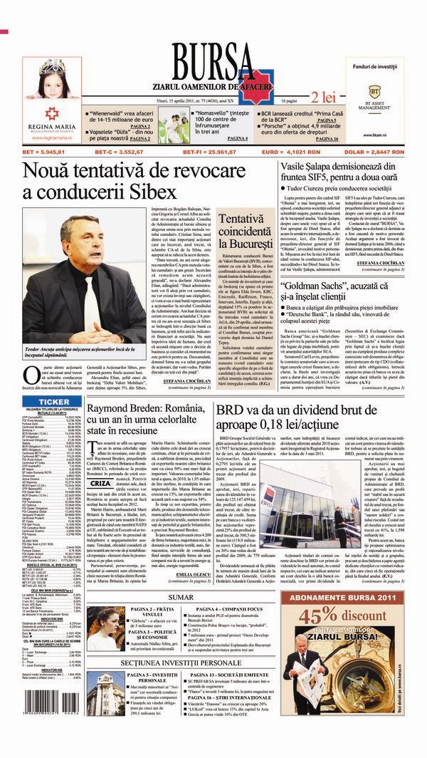 Ediţia din 15.04.2011