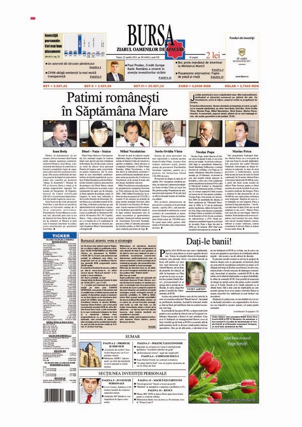 Ediţia din 22.04.2011