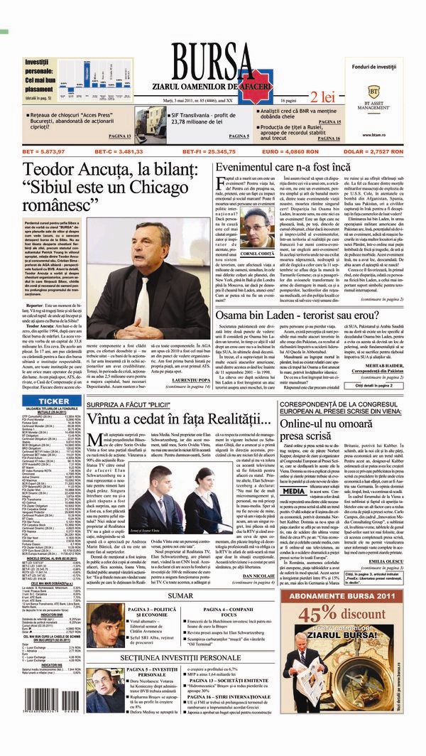 Ediţia din 01.05.2025