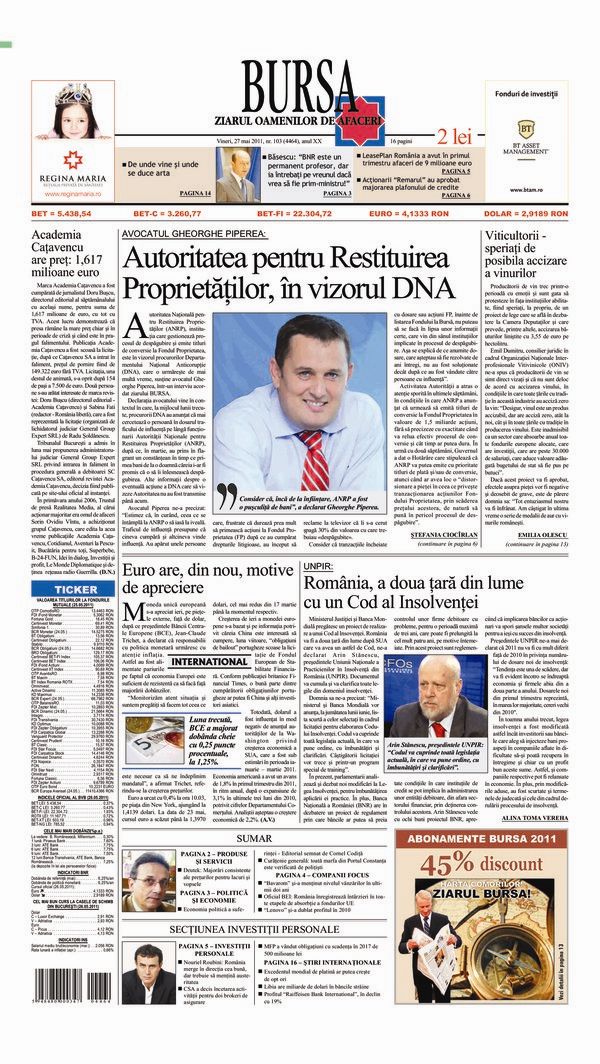 Ediţia din 27.05.2011
