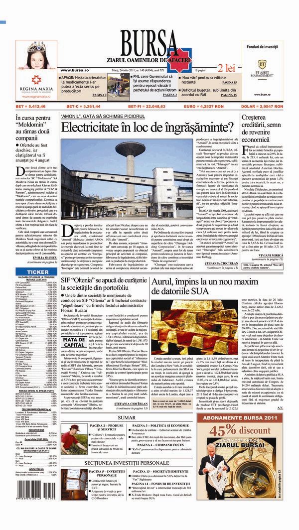 Ediţia din 26.07.2011