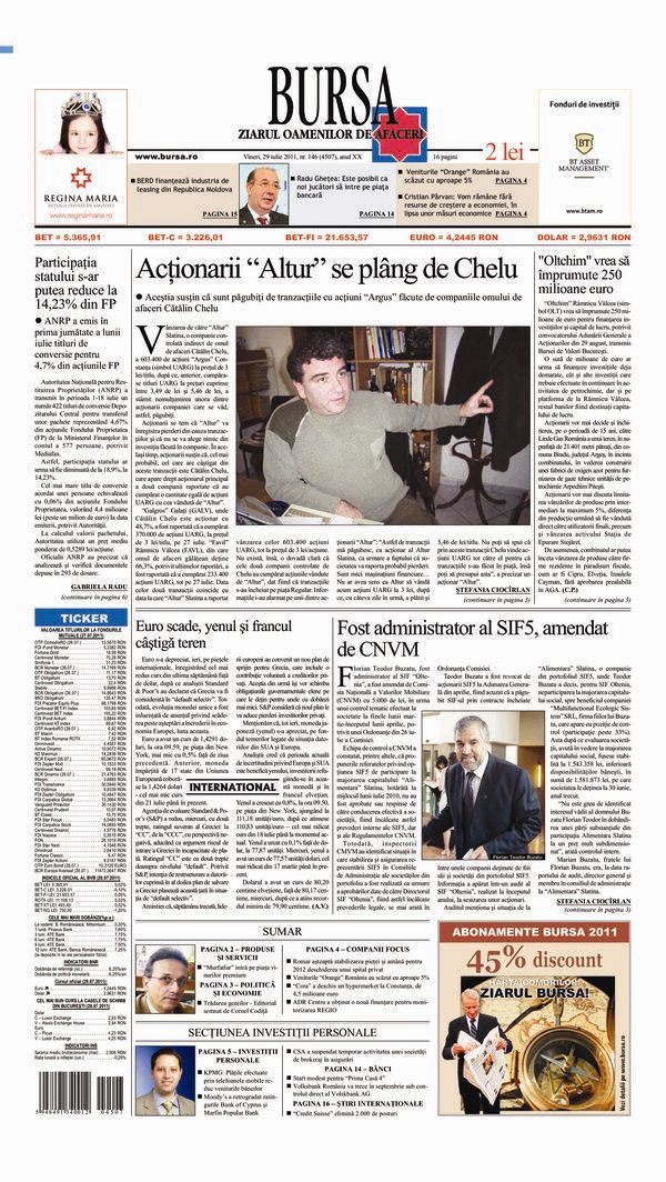 Ediţia din 01.05.2025
