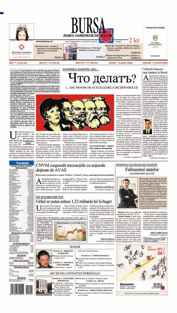 Ediţia din 22.08.2011