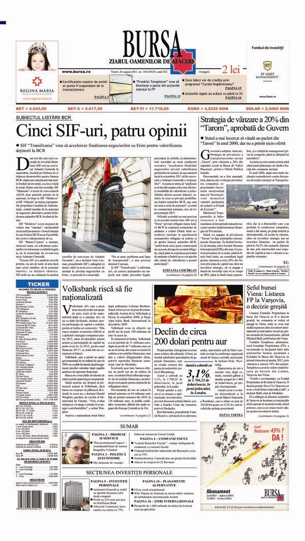 Ediţia din 01.05.2025
