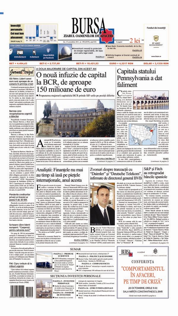 Ediţia din 13.10.2011