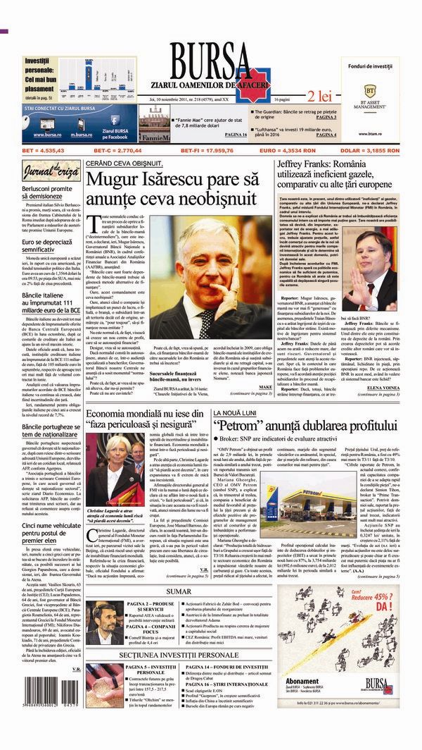 Ediţia din 10.11.2011