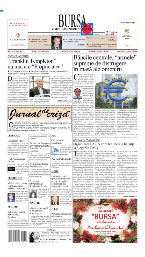 Ediţia din 23.12.2011