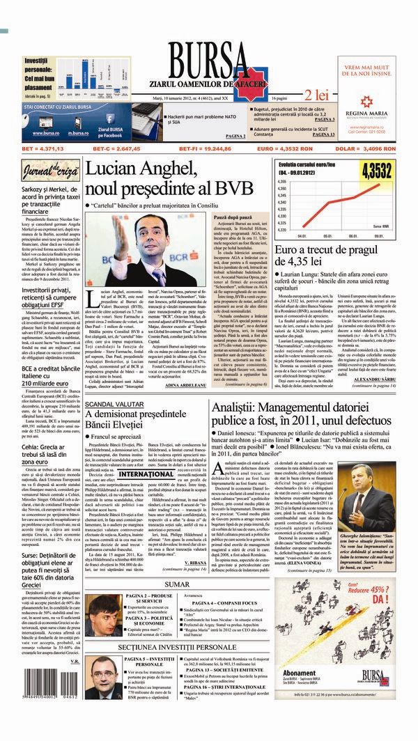 Ediţia din 10.01.2012