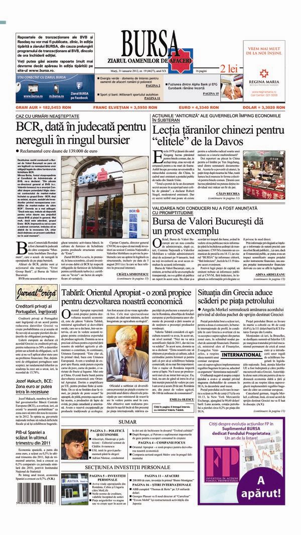 Ediţia din 31.01.2012