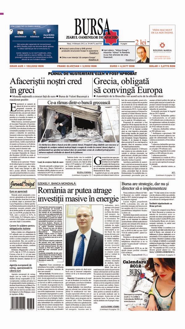 Ediţia din 14.02.2012