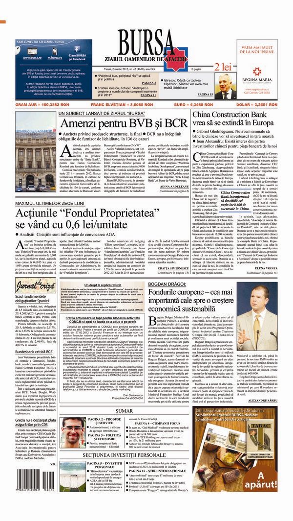 Ediţia din 02.03.2012