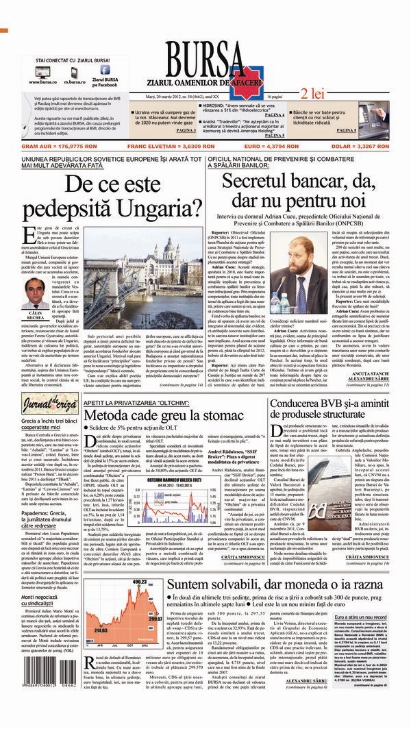 Ediţia din 20.03.2012